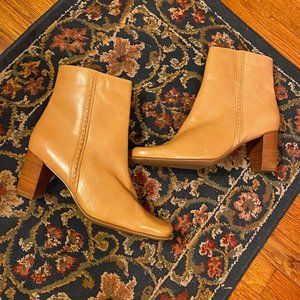 Tan Leather Ankle Boots